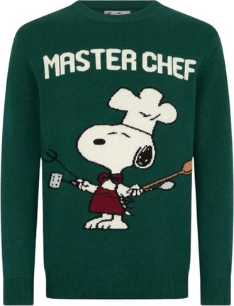 MC2 Saint Barth Felpa Heron con stampa - Verde