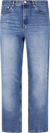 A.P.C. Blue Straight-Leg Cotton Denim Jeans