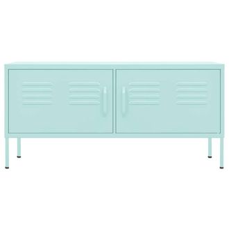 Berkfield Home TV Cabinet Mint 105x35x50 cm Steel | Size: 105 x 35 x 50 cm