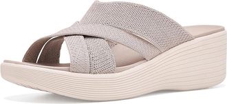 Skechers Parallel Lite - Perfect Tones Womens Wedge Shoes Taupe : 7.5 B - Medium, Synthetic