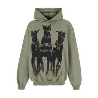 Represent Represent, Heren, Sweatshirts & Hoodies, Groen, Maat: M Katoen