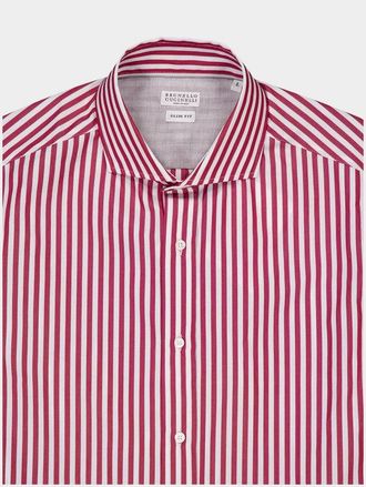 Brunello Cucinelli Striped Shirt - Red