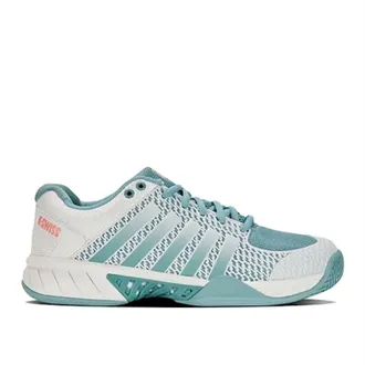 K-Swiss Womens Express Light Pickleball Shoes In Blanc/nile/desert