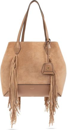 Jimmy Choo London Shopper tas Diamond - Dames - Shoppers - Bruin - ONE Size - Su&egrave;de - Tassen