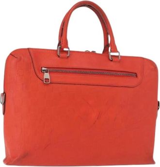 Louis Vuitton Pre-owned Vintage Handtas - Dames - Vintage Handtas - Oranje - ONE Size - Leer - Vintage