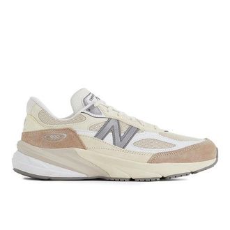 New Balance Hombre Made in USA 990v6 en Marr&oacute;n/Beige, Gamuza/Malla, Talla 41.5