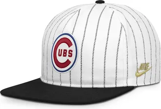 Nike Chicago Cubs Pro Nike Mens MLB Adjustable Hat in White | NB57064NC78-JFJ