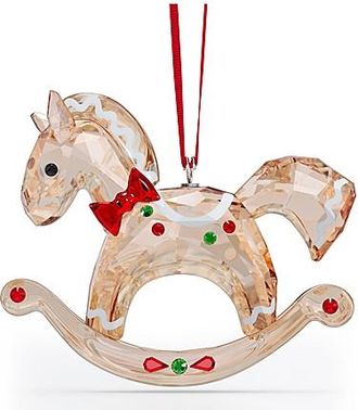 Swarovski Holiday Cheers Crystal Gingerbread Rocking Horse Ornament