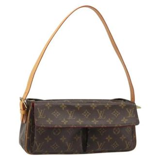 Louis Vuitton Pre-owned Monogram Shoulder Bag - Dames - Pre-owned - Bruin - Maat: ONE Size Leer