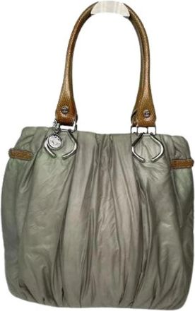 Celine Pre-owned Leren Handtas - Dames - Vintage Handtas - Grijs - ONE Size - Leer - Vintage