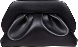Themoirè Vegan Fabric Clutch Bag Color Black