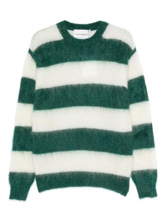 Amaranto striped mohair sweater - men - Mohair - L - Green