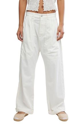Free People Clover Drop Crotch Pants in Tofu at Nordstrom, Size Medium
