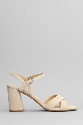 Komono Isla Sandals In Beige Suede