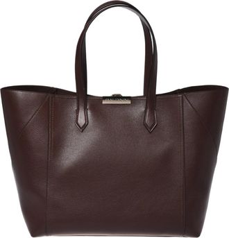 Baldinini Leren Tote Bag - Dames - Shoppers - Bruin - ONE Size - Leer - Tassen