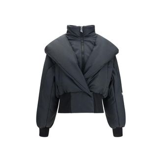 The Attico Quilted Puffer Jacket - Black