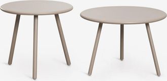 Sklum Set De 2 Mesas Auxiliares De Jard&iacute;n En Acero Aradina Sklum