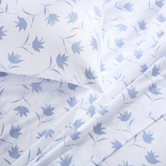 Stone Cottage Floral Breeze 200 Thread Count Cotton Percale Sheet Set in Light Pastel Blue at Nordstrom Rack, Size Queen