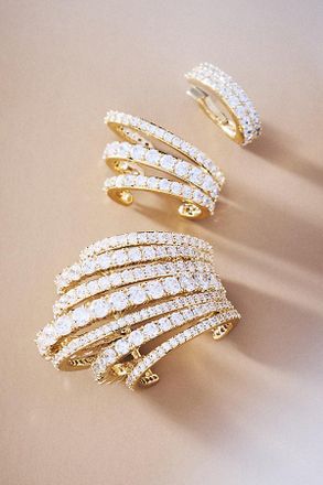 Nadri Glam Slam Ear Cuffs, Set of 3