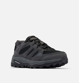 Columbia Wanderschuh COLUMBIA REDMOND IV LOW WATERPROOF, Damen, Gr. 37,5, schwarz (schwarz, citron haze), Mesh, Synthetik, Schuhe Wanderschuh, wasserdicht