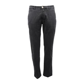 Jacob Cohen Chinos, male, Gray, W31, Dark grey cotton trouser, made in Italy