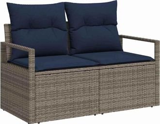 vidaXL Sof&aacute; De Jard&iacute;n Con Coj&iacute;n 120 X 62 X 69 Cm. Rat&aacute;n Sint&eacute;tico Vidaxl