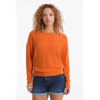 Anytime gebreide trui oranje