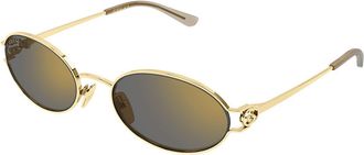 Gucci GG2233S 003 Womens Sunglasses Gold Size 55 - Free RX Lenses - Free RX Lenses