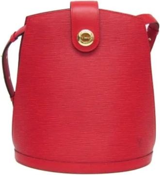 Louis Vuitton Tweedehands leren Louis Vuitton tassen - Dames - Vintage Schoudertas - Rood - ONE Size - Leer - Vintage