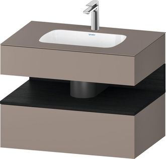 Duravit Qatego Lavabo Encastrado Con Base De Lavabo Consola, - Duravit