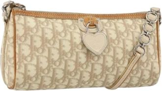 Dior Pre-owned Vintage Schoudertas - Dames - Vintage Schoudertas - Beige - ONE Size - Leer - Vintage