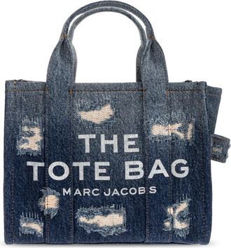 Marc Jacobs Handtas met logo - Dames - Handtassen - Blauw - ONE Size - Denim - Tassen