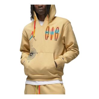 Nike Jordan Air Jordan Flight MVP Fleece Hoodie Yellow Beige DQ8019-252