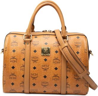 MCM Pre-owned MCM Visetos Coated Canvas Satchel Ladies 04158