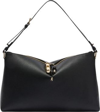 Furla Ava Tote L - Dames - Schoudertassen - Zwart - ONE Size - Leer - Tassen