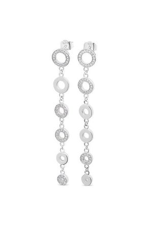 Lucy Quartermaine Art Deco Halo Drop Earrings in Sterling Silver at Nordstrom