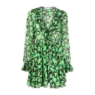 Msgm Msgm, Kleedjes, Dames, Veelkleurig, S, Korte Jurk