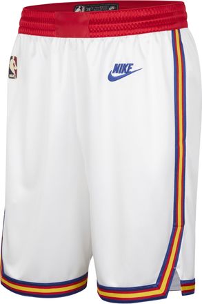 Nike Golden State Warriors 2024/25 Hardwood Classics Nike Mens Dri-FIT NBA Swingman Shorts in White | FQ4693-100