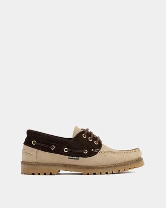 Barbour Deck Boat Shoe - Sand/Brown