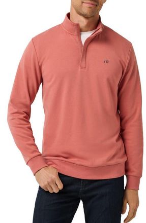Travis Mathew Cloud 2.0 Quarter Zip Pullover in Brick Dust at Nordstrom, Size Xxx-Large