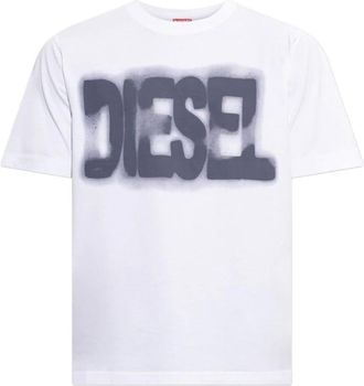 Diesel Tops, Heren, Wit, XL, T-shirt
