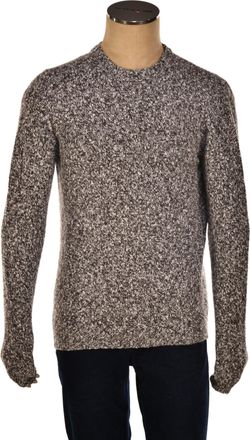 Fedeli Wool-Cashmere Marled Crewneck Knit Sweater