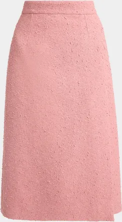 Dolce & Gabbana Boucle Midi Wrap Skirt