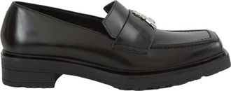 Patrizia Pepe Loafers - Dames - Loafers - Zwart - 40 EU - Leer - Schoenen