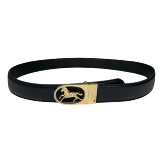 Celine Pre-owned Leather Belt - female - Celine Vintage - Vintage Belts - Black - ONE SIZE - Pre-owned