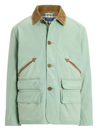 Polo Ralph Lauren corduroy-collar military jacket - Green