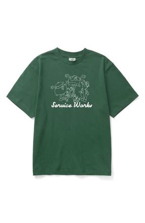 Service Works Pots & Pans Graphic T-Shirt in Forest at Nordstrom, Size Xx-Large