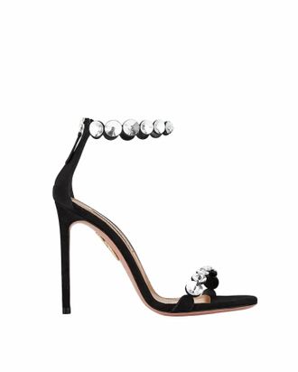Aquazzura Womens Maxi Tequila Sandal In Black