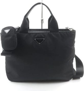 Prada Pre-owned Vintage Tote Bag - Dames - Vintage Shopper - Zwart - ONE Size - Nylon - Vintage