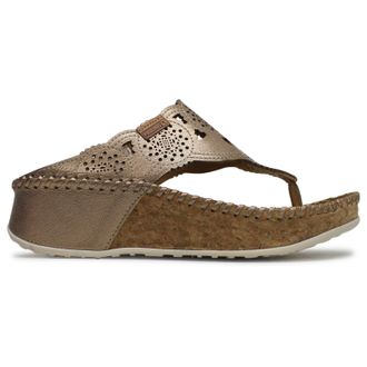 Pikolinos Marina W1C Leather Womens Comfort Sandals - Champagne - Size:UK 5-5.5